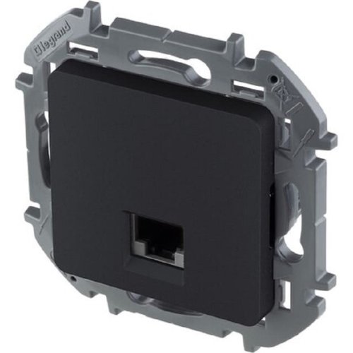 Розетка компьютерная без рамки Legrand Inspiria 1-м. RJ45 5e антрацит картинка